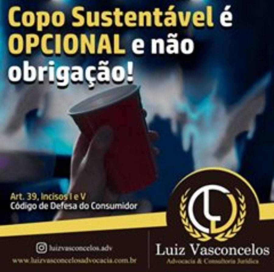 COPO SUSTENTÁVEL DEVE SER OPCIONAL. NÃO UMA OBRIGAÇÃO!