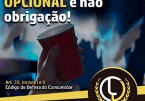 COPO SUSTENTÁVEL DEVE SER OPCIONAL. NÃO UMA OBRIGAÇÃO!